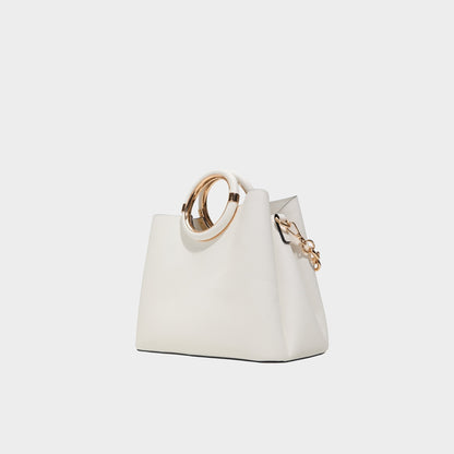 Dovieex Medium Beige Women's Top Handle Bags - Satchel bag - Medium Beige
