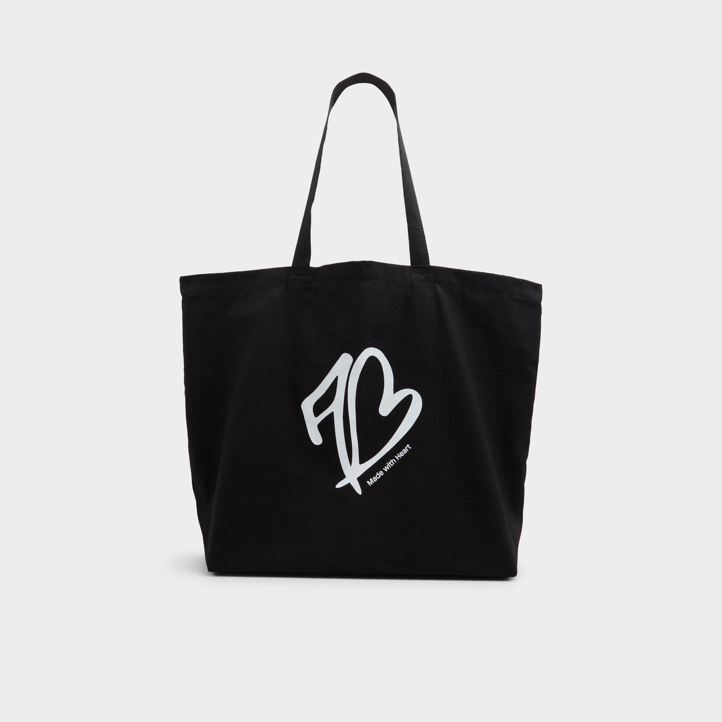 Made With Heart Tote Black/White Tote & Satchel bags - Tote bag - Black/White