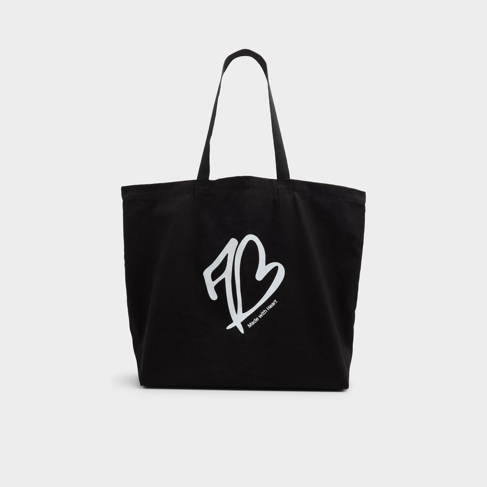 Made With Heart Tote Black/White Tote & Satchel bags - Tote bag - Black/White