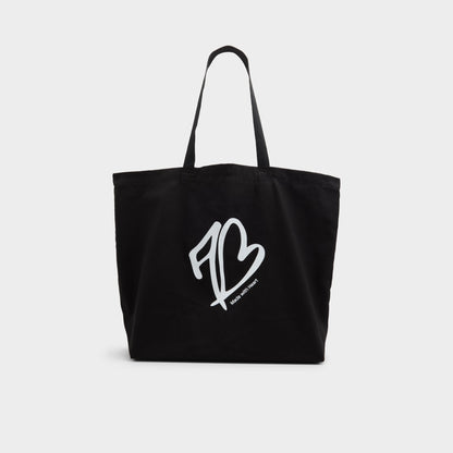 Made With Heart Tote Black/White Tote & Satchel bags - Tote bag - Black/White
