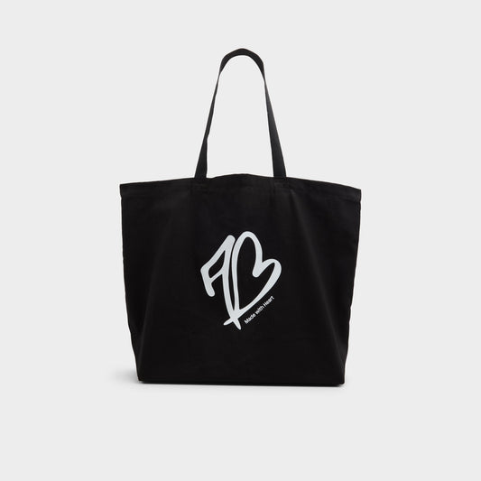 Made With Heart Tote Black/White Tote & Satchel bags - Tote bag - Black/White