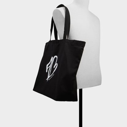 Made With Heart Tote Black/White Tote & Satchel bags - Tote bag - Black/White