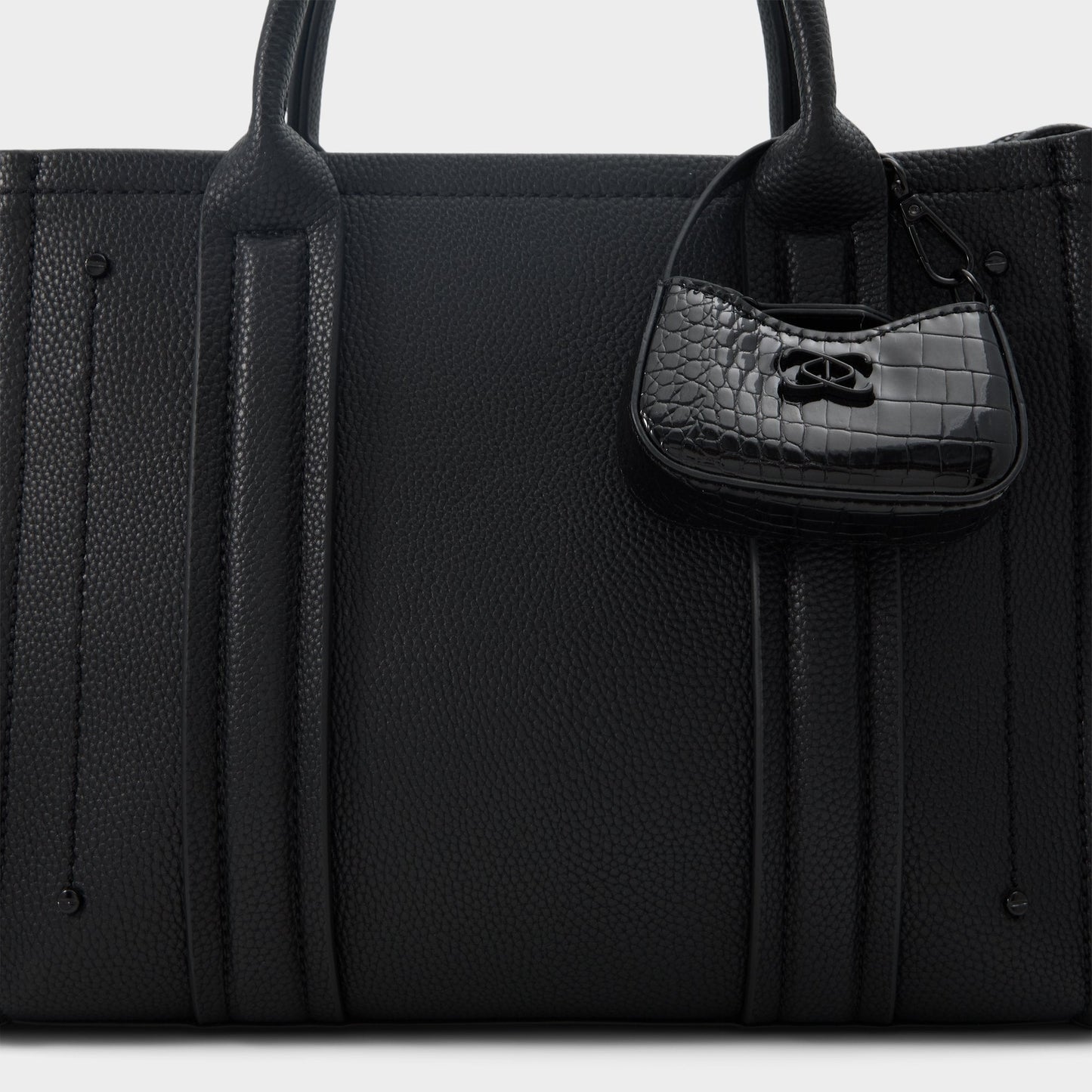 Miniccharlii in Black Black - Bag charm - Black/Black