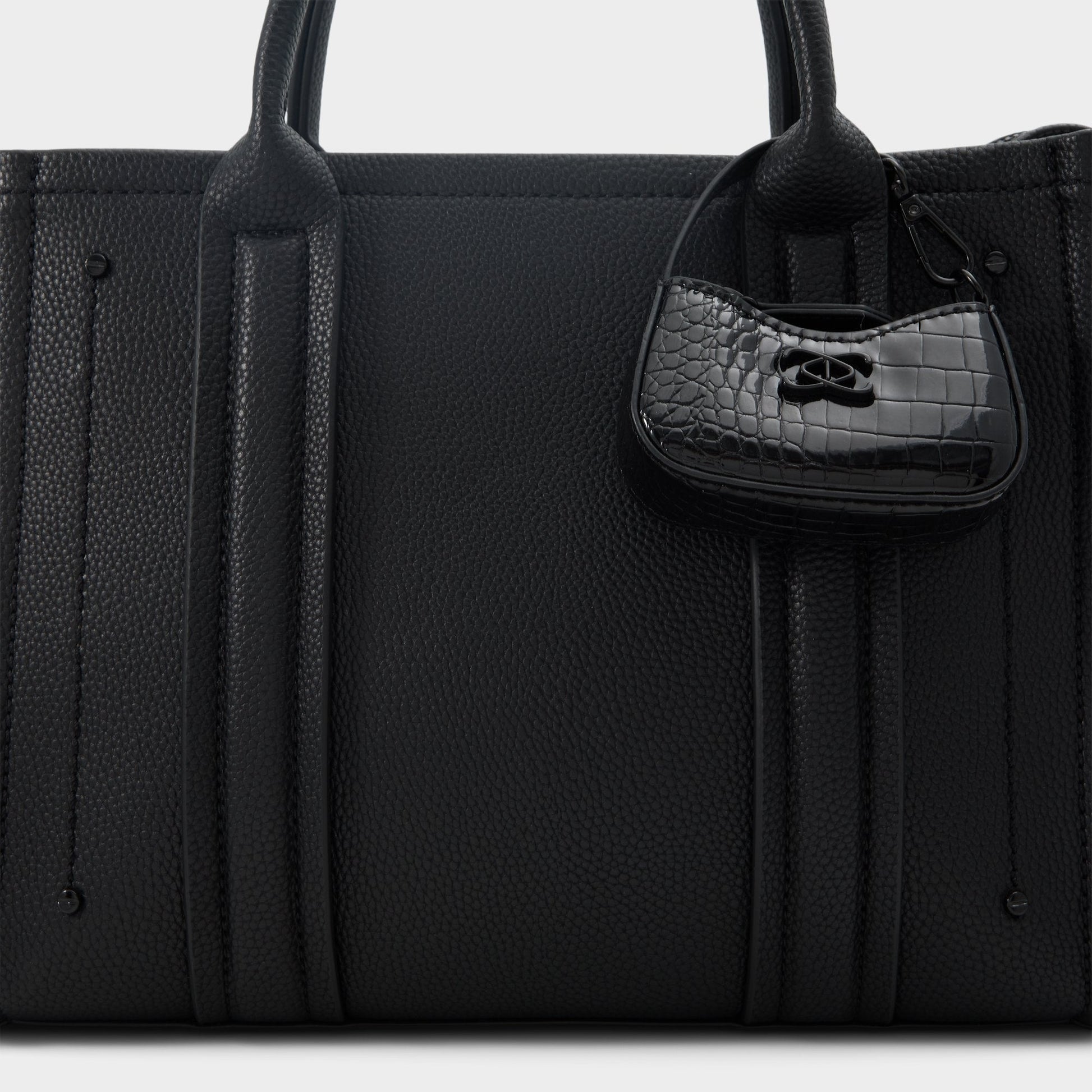 Miniccharlii in Black Black - Bag charm - Black/Black