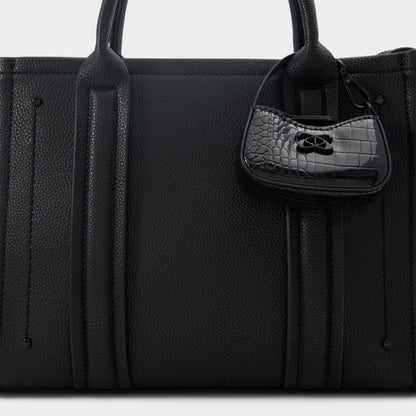 Miniccharlii in Black Black - Bag charm - Black/Black