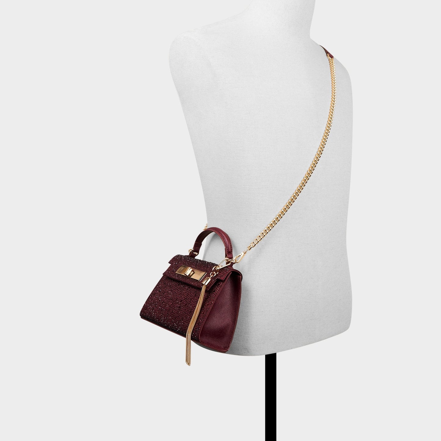 Niki in Dark Red - Top handle bag - Dark red