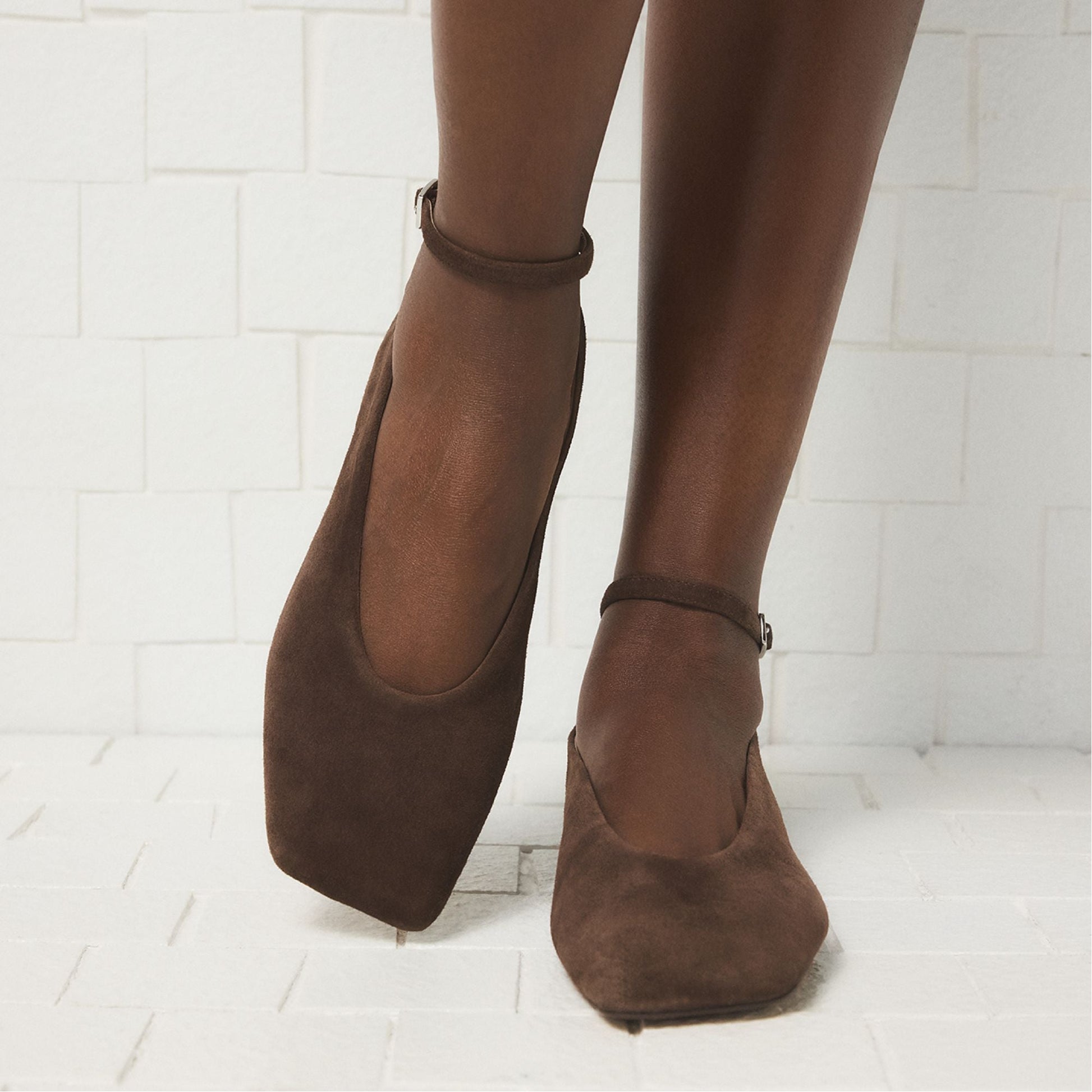 Beralalden in Dark Brown - Ballerina - Dark brown