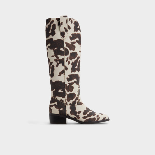 Kaydia in Open Brown 14179225 - Western knee-high boot, Block heel - Open Brown