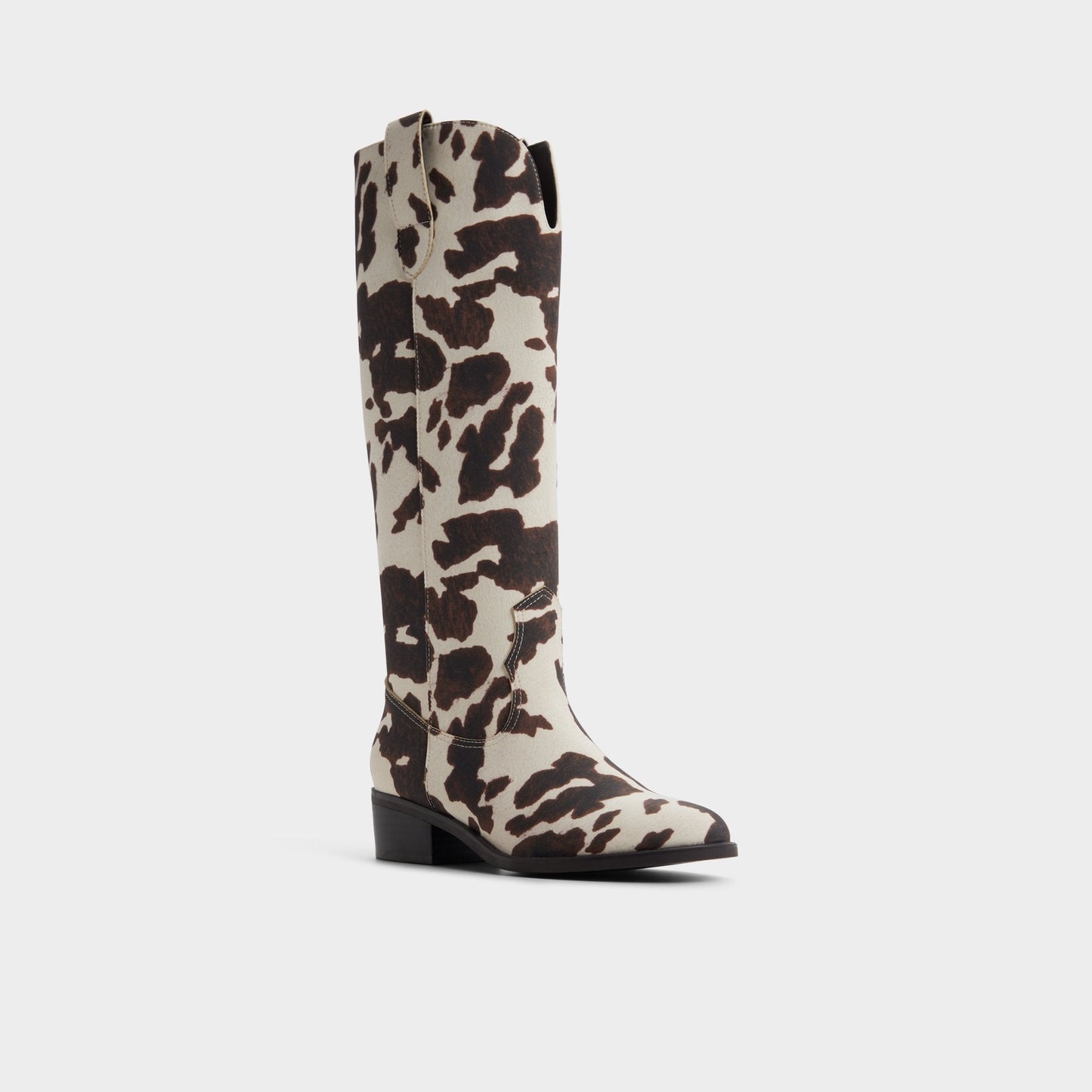 Kaydia in Open Brown 14179225 - Western knee-high boot, Block heel - Open Brown