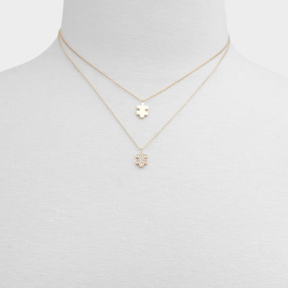 Besties Gold/Clear Multi Women's Necklaces - Gift set - Gold/Clear Multi