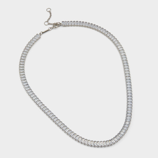 Maliana Silver/Clear Multi Women's Necklaces - Choker necklace - Silver/Clear Multi