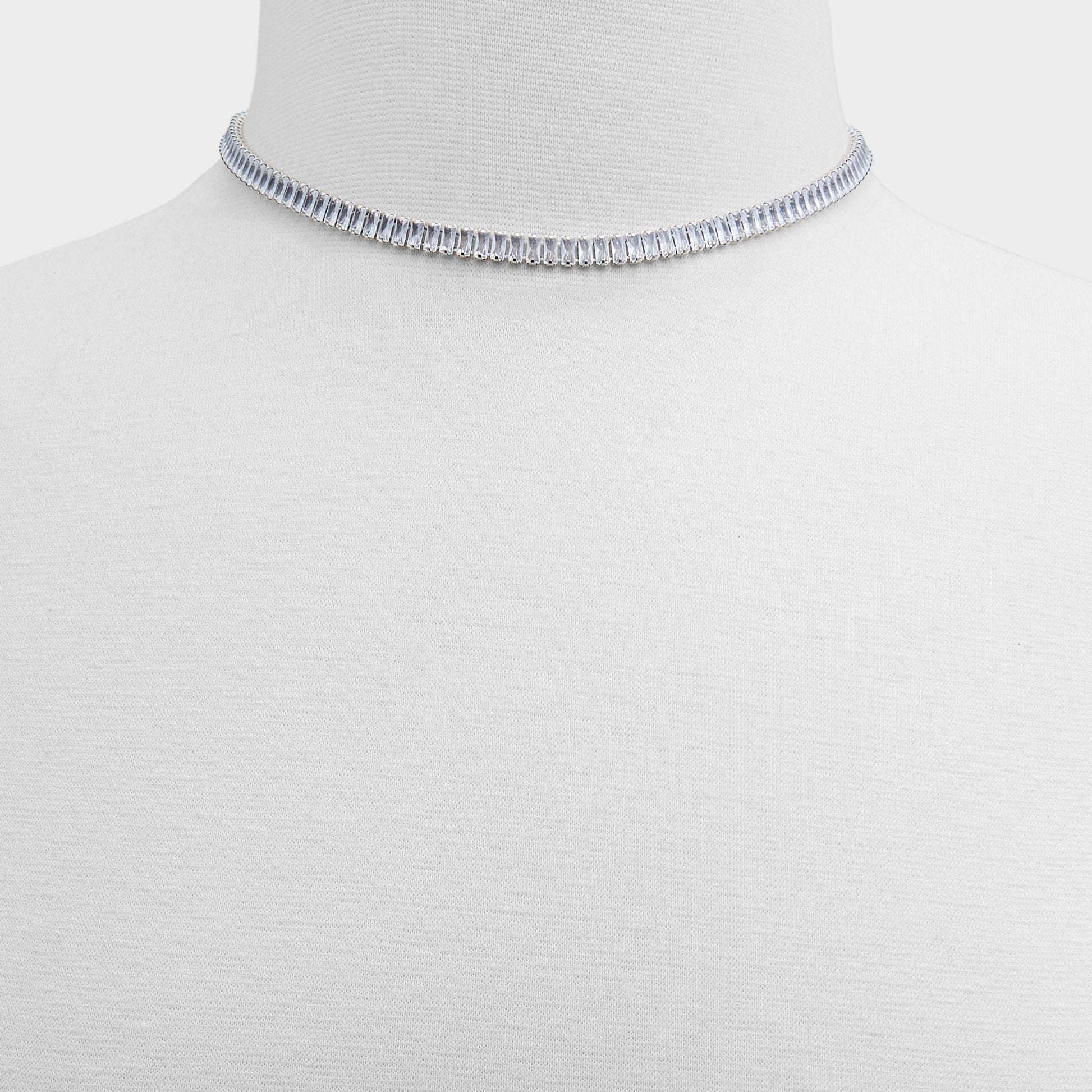 Maliana Silver/Clear Multi Women's Necklaces - Choker necklace - Silver/Clear Multi