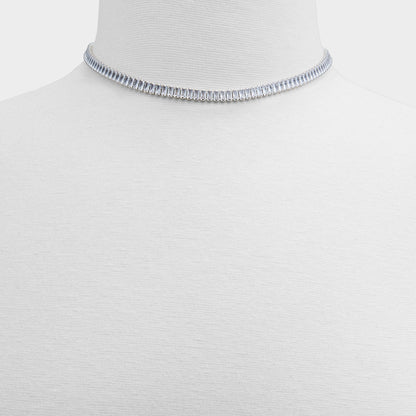 Maliana Silver/Clear Multi Women's Necklaces - Choker necklace - Silver/Clear Multi