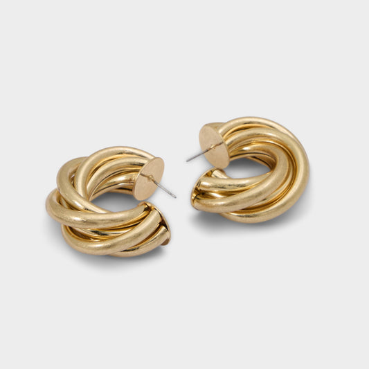 Tovaa in Gold - Hoop earrings - Gold