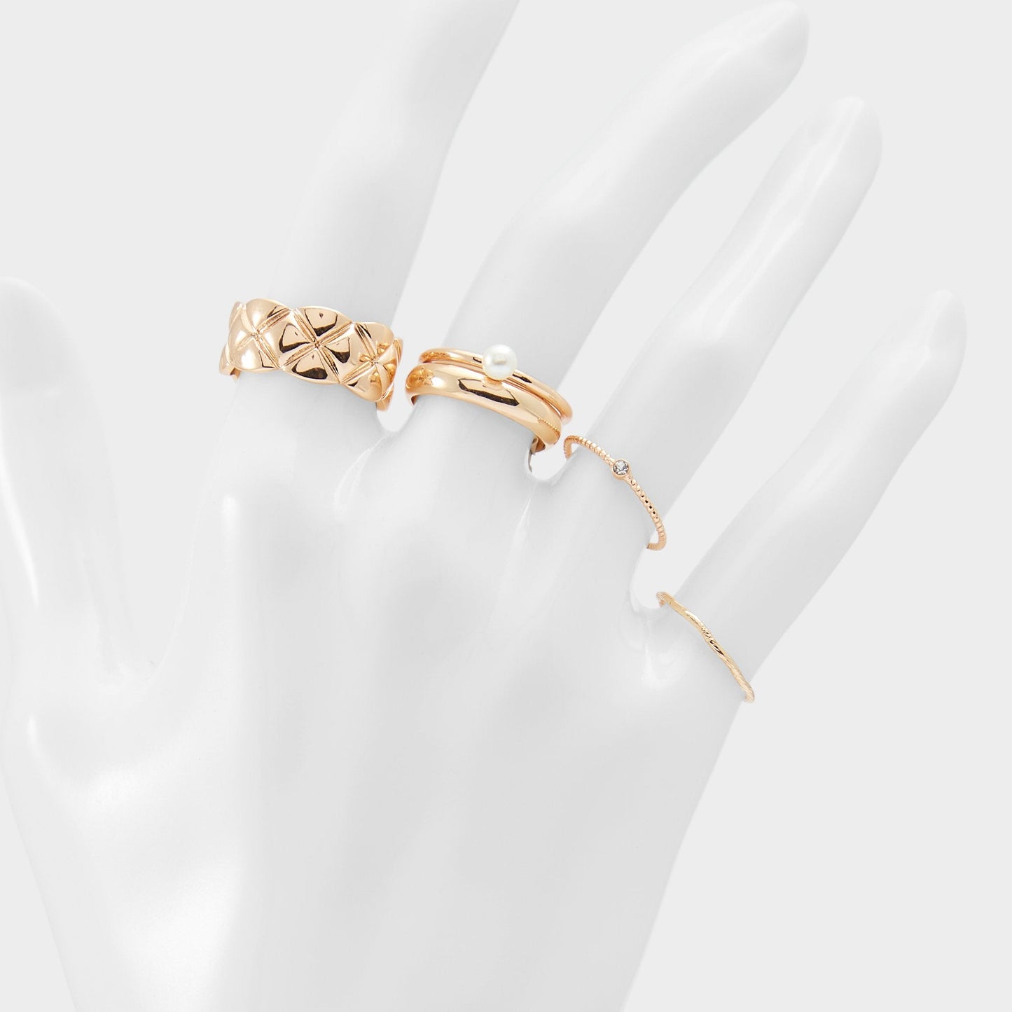 Lenarie Ice Women's Rings - Multi finger rings - Ice