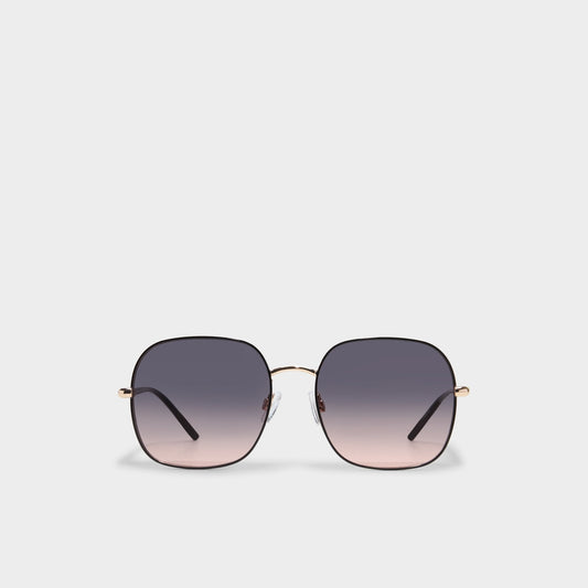 Elbamadar Black/Gold Multi Women's Square - Square sunglasses - Black/Gold Multi