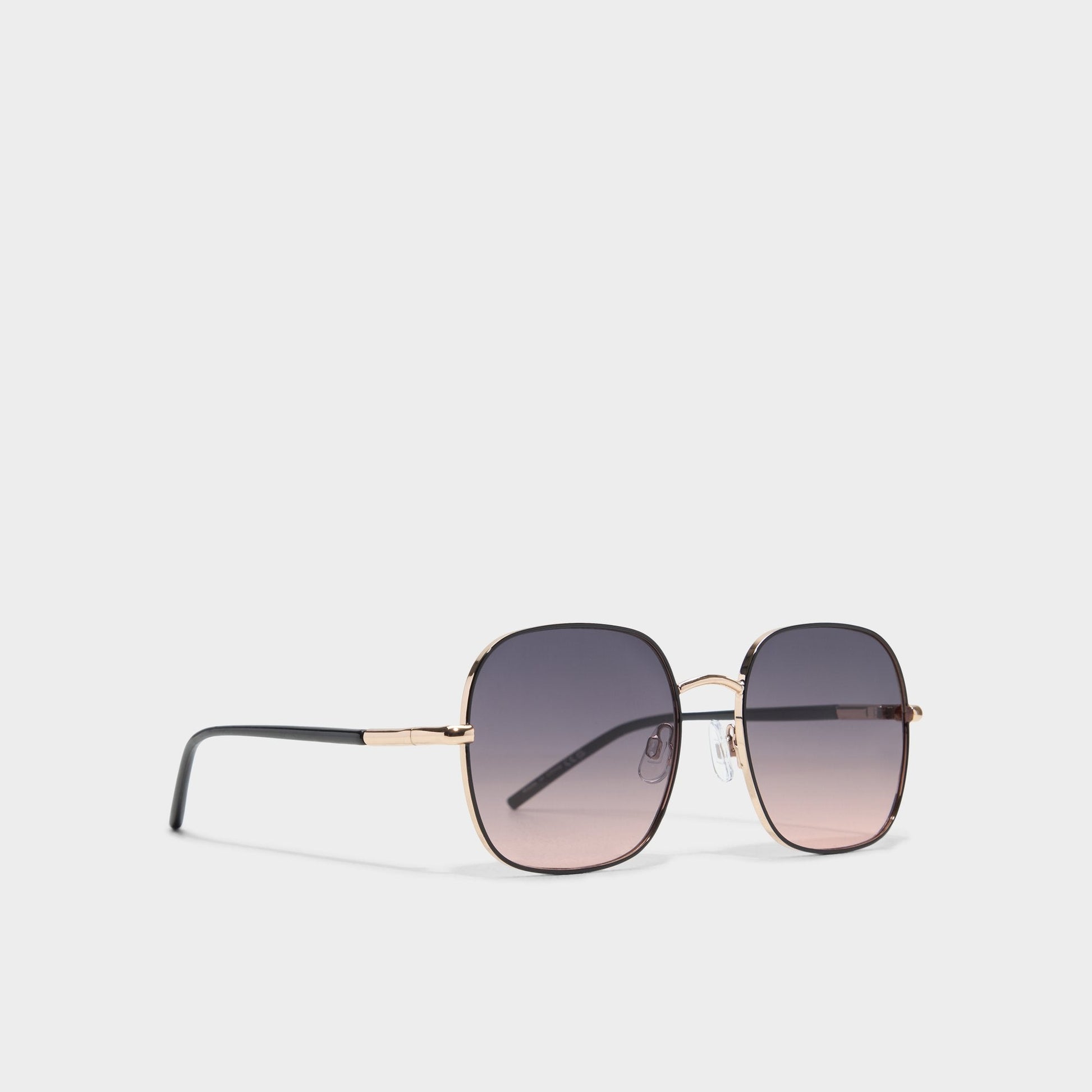 Elbamadar Black/Gold Multi Women's Square - Square sunglasses - Black/Gold Multi