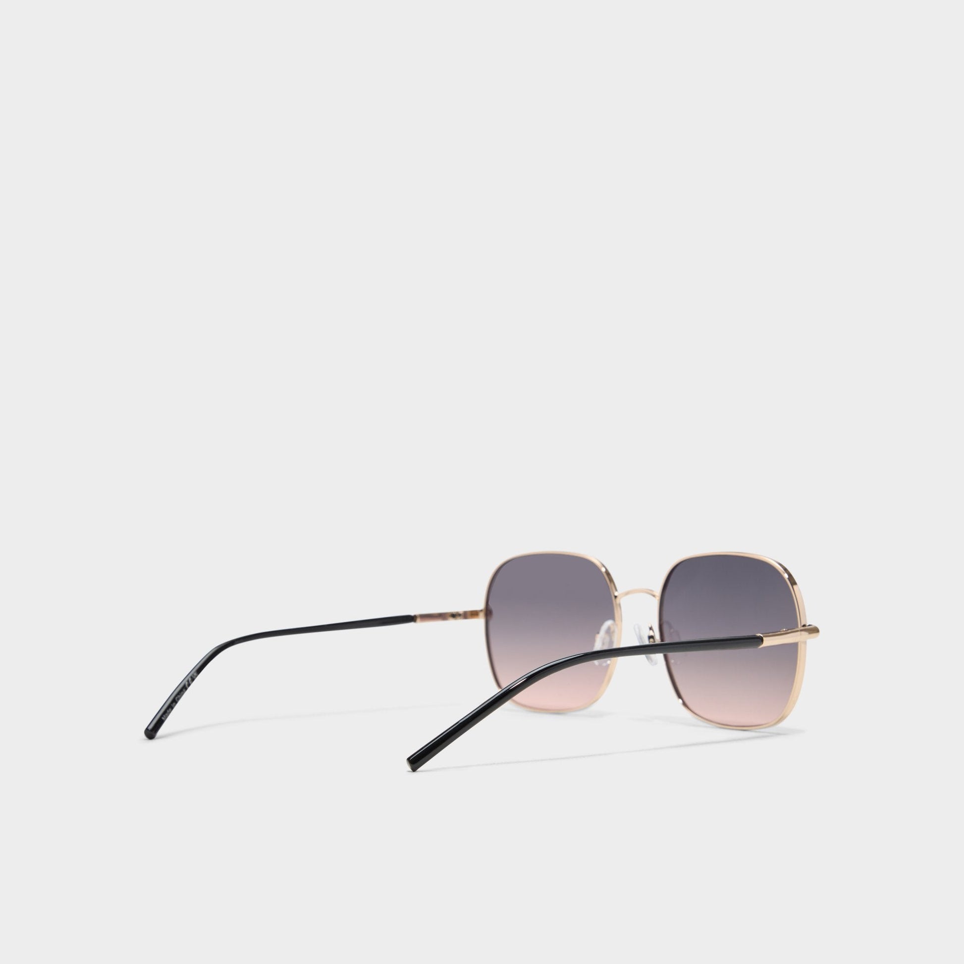 Elbamadar Black/Gold Multi Women's Square - Square sunglasses - Black/Gold Multi