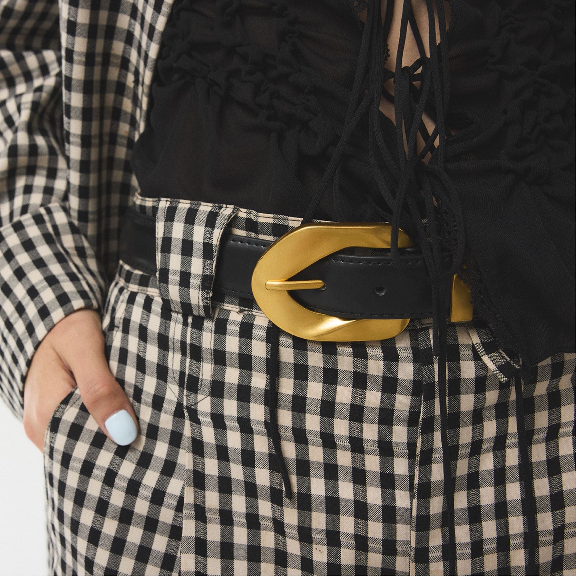 Raiyne in Black Gold Multi - Belt - Black/Gold Multi