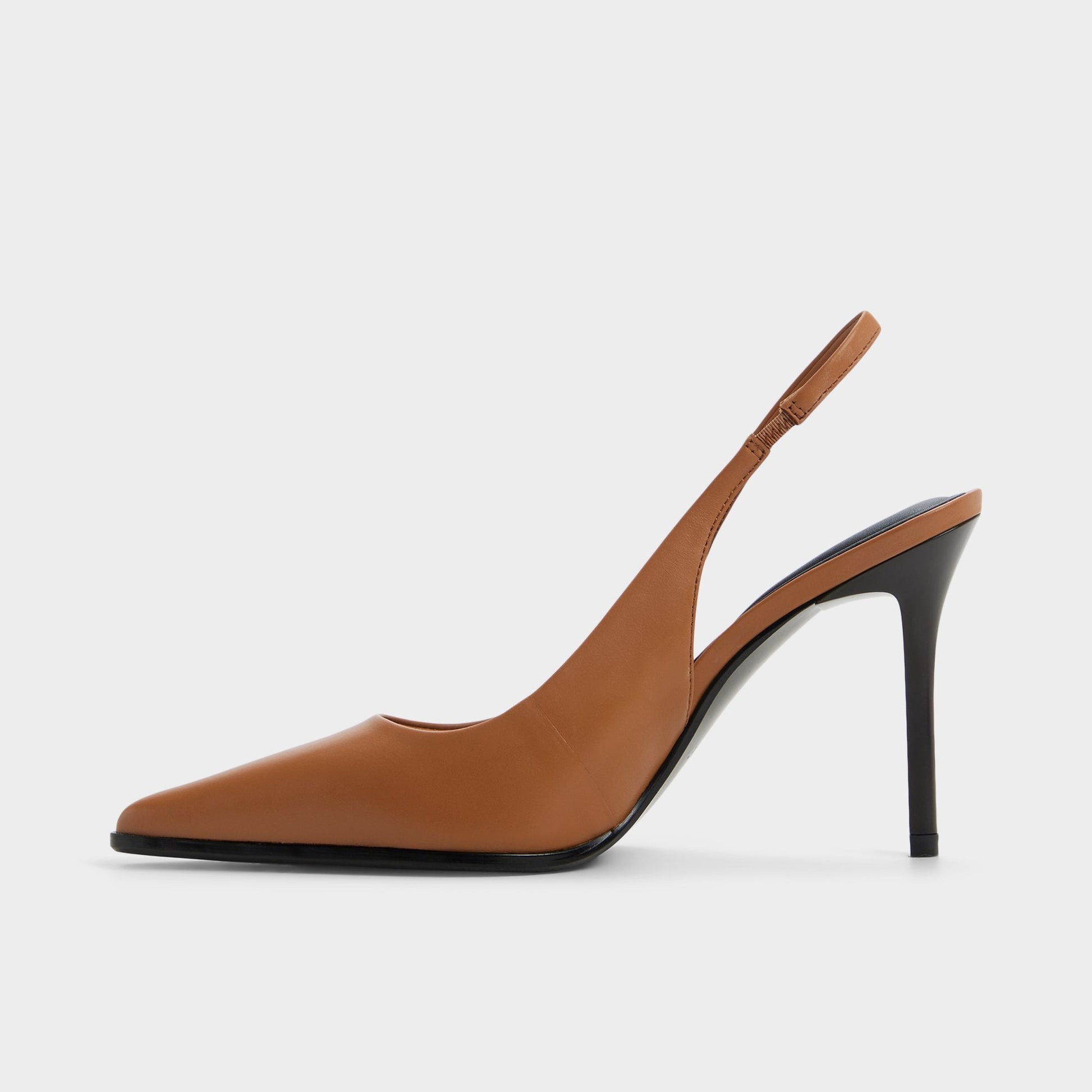 Re in Samantha Light Brown - Sling back high heel, Stiletto heel - Light brown