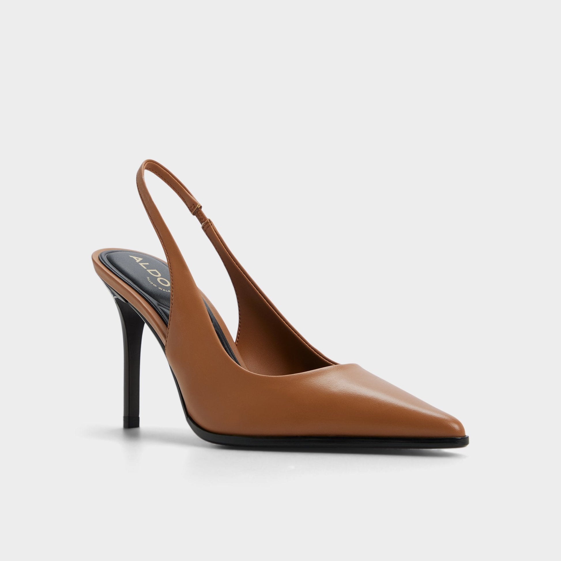 Re in Samantha Light Brown - Sling back high heel, Stiletto heel - Light brown