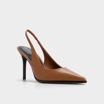 Re in Samantha Light Brown - Sling back high heel, Stiletto heel - Light brown