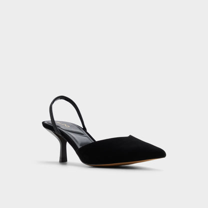 Re in Jessica Black - Sling back high heel, Stiletto heel - Black