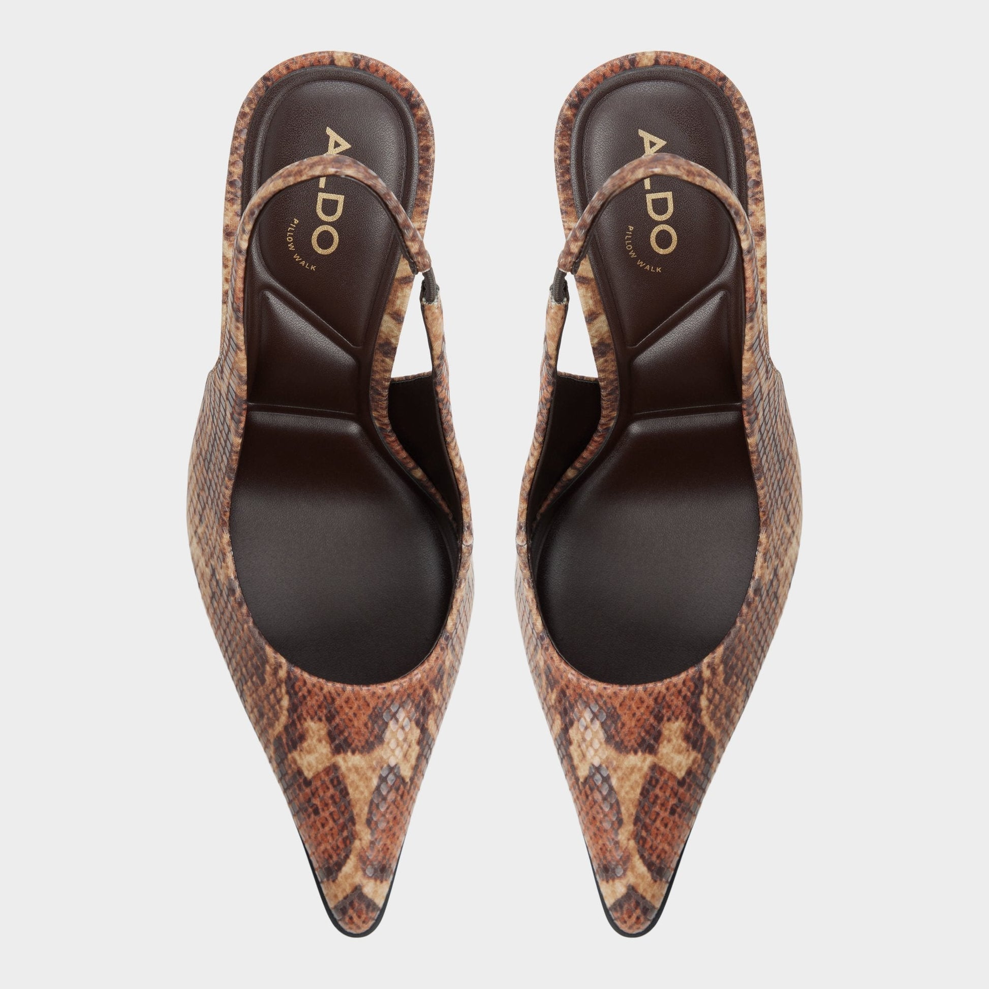 Re in Samantha Brown Multi - Sling back high heel, Stiletto heel - Brown multi