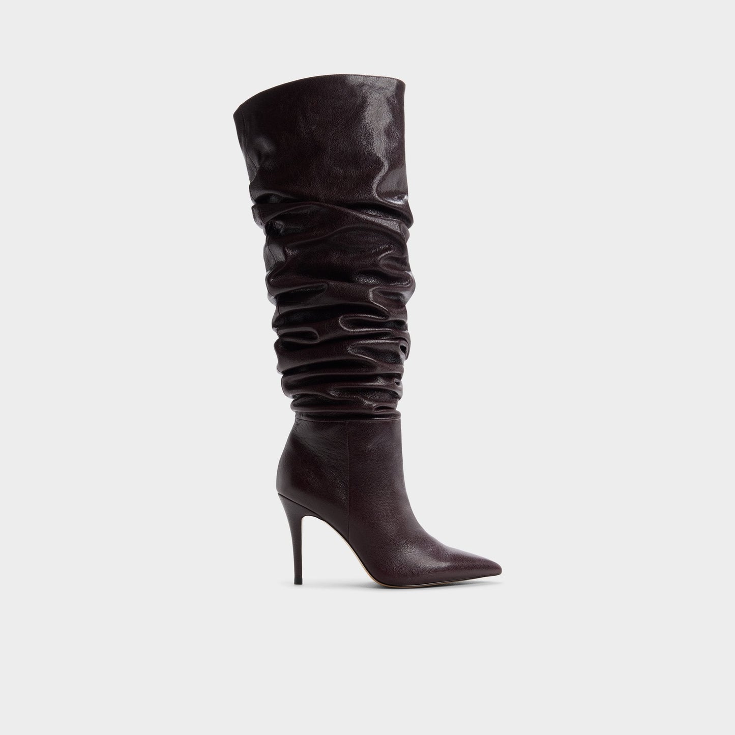 Holiis in Bordo - Knee-high boot, Stiletto heel - Bordo