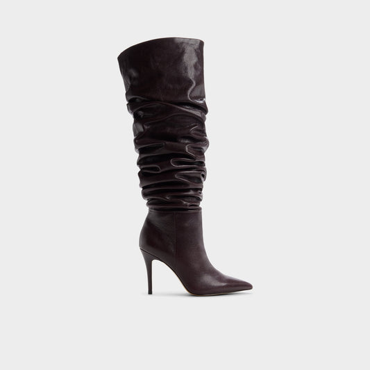 Holiis in Bordo - Knee-high boot, Stiletto heel - Bordo