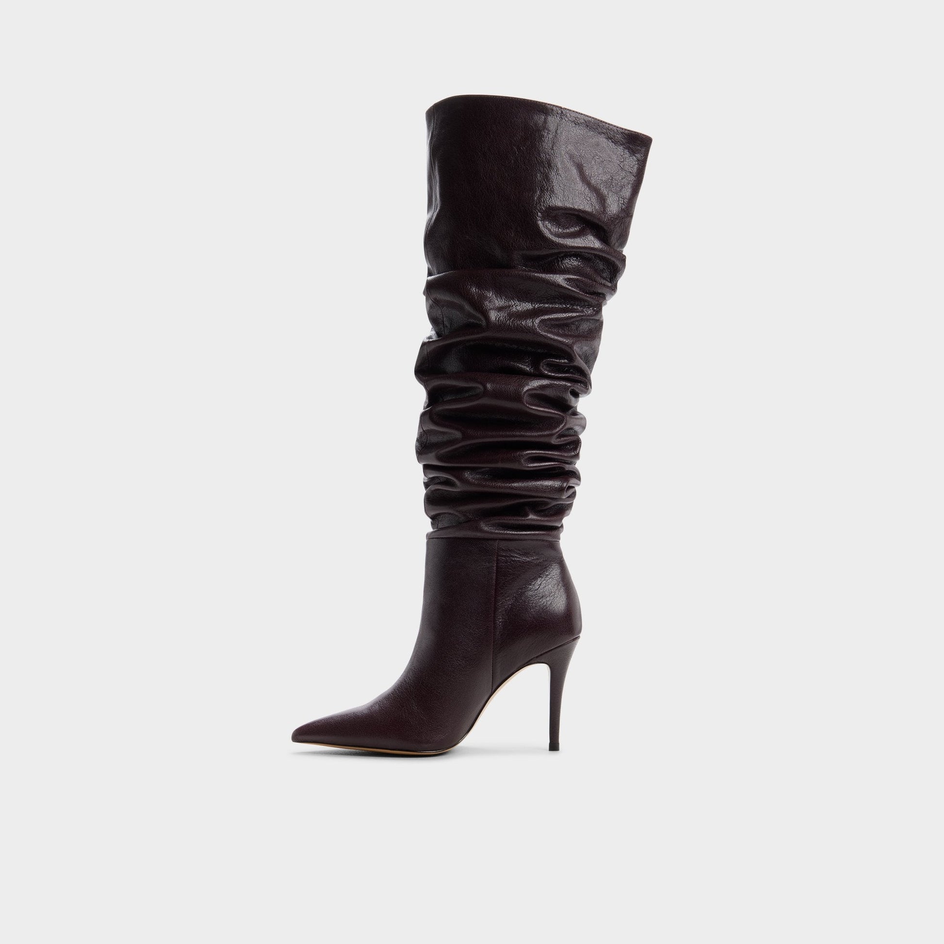 Holiis in Bordo - Knee-high boot, Stiletto heel - Bordo