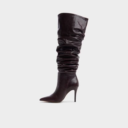 Holiis in Bordo - Knee-high boot, Stiletto heel - Bordo