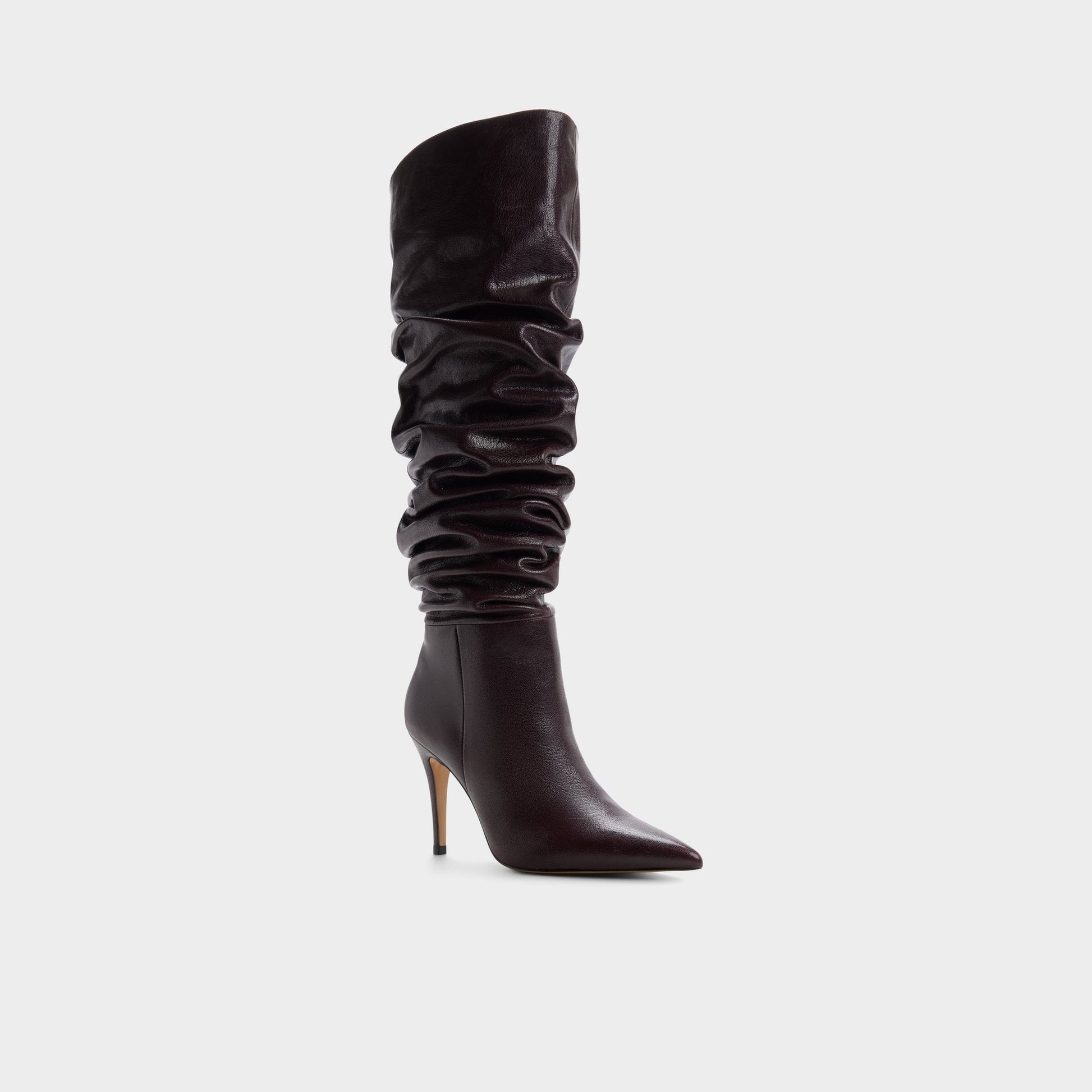 Holiis in Bordo - Knee-high boot, Stiletto heel - Bordo
