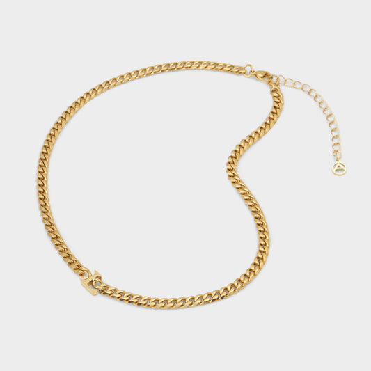 Yourletters Gold Women's Necklaces - Necklace - Gold