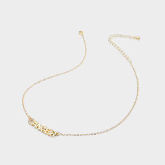 Starsigns Gold Women's Cubic Zirconia - Necklace - Gold