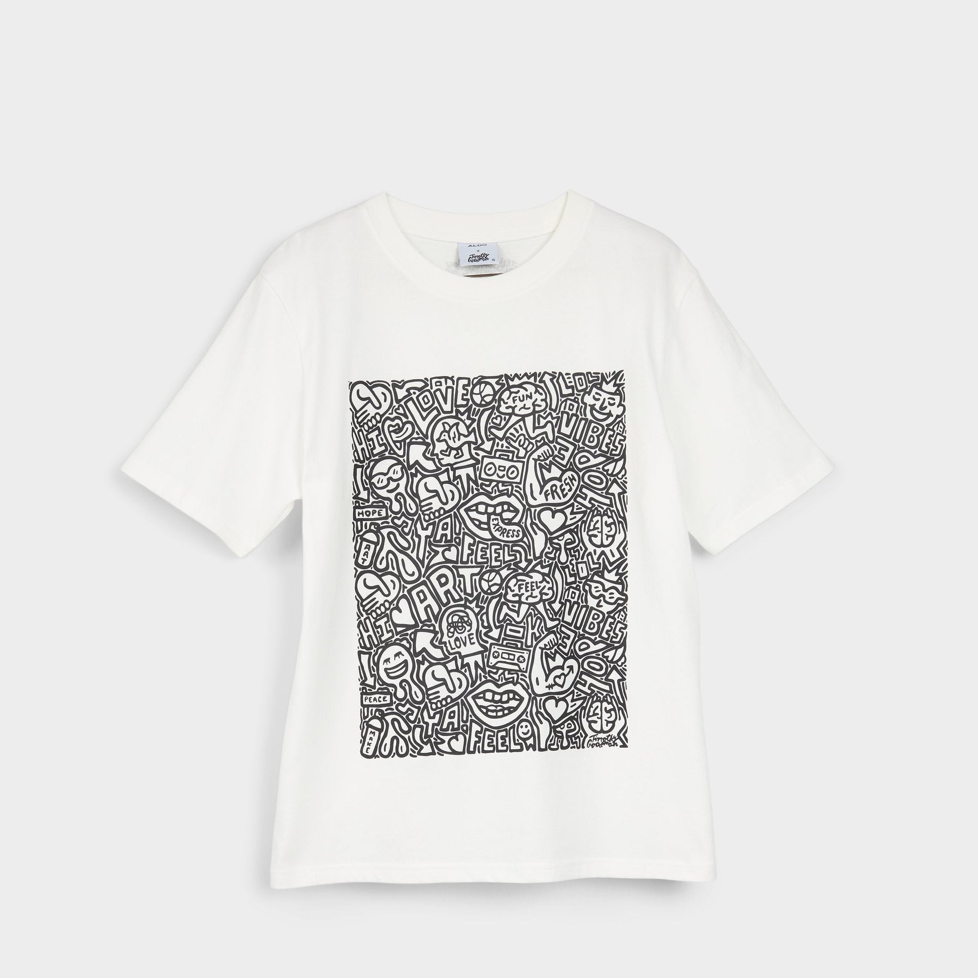 Timothy in Goodman White Black14038062 - Unisex t-shirt - White/Black