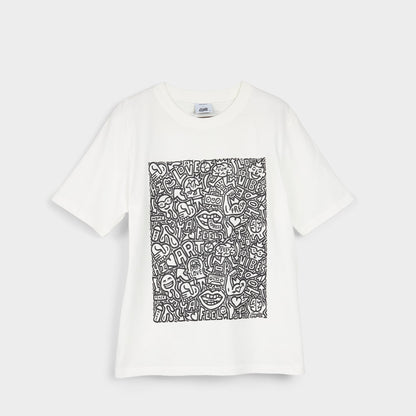 Timothy in Goodman White Black14038062 - Unisex t-shirt - White/Black