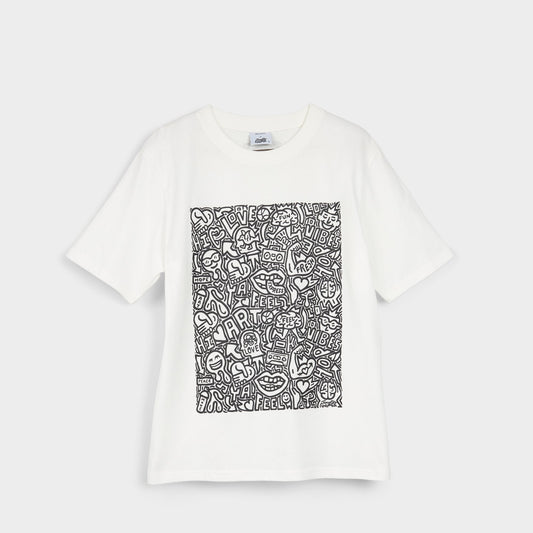 Timothy in Goodman White Black14038062 - Unisex t-shirt - White/Black
