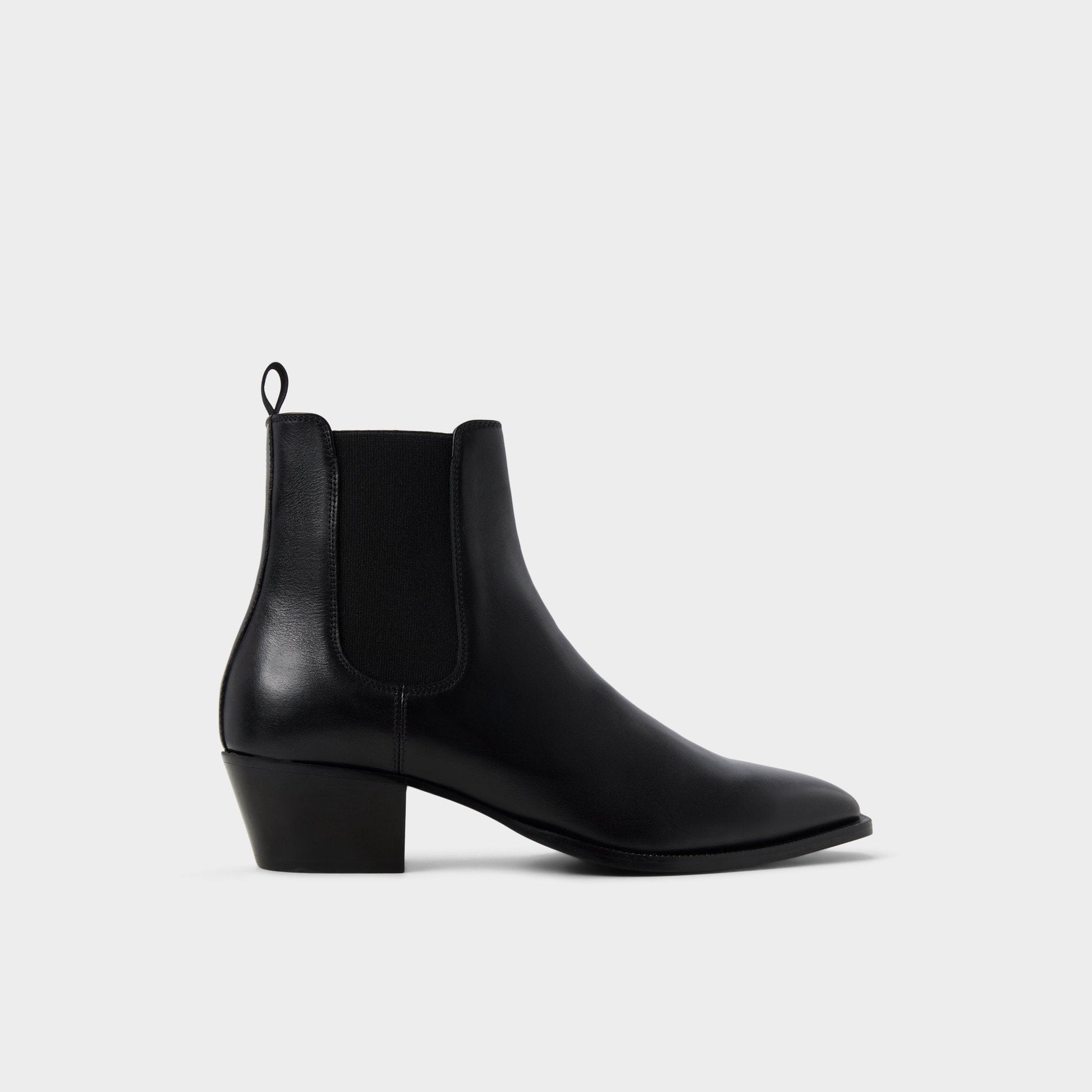 Jako in Black - Chelsea boot, Block heel - Black