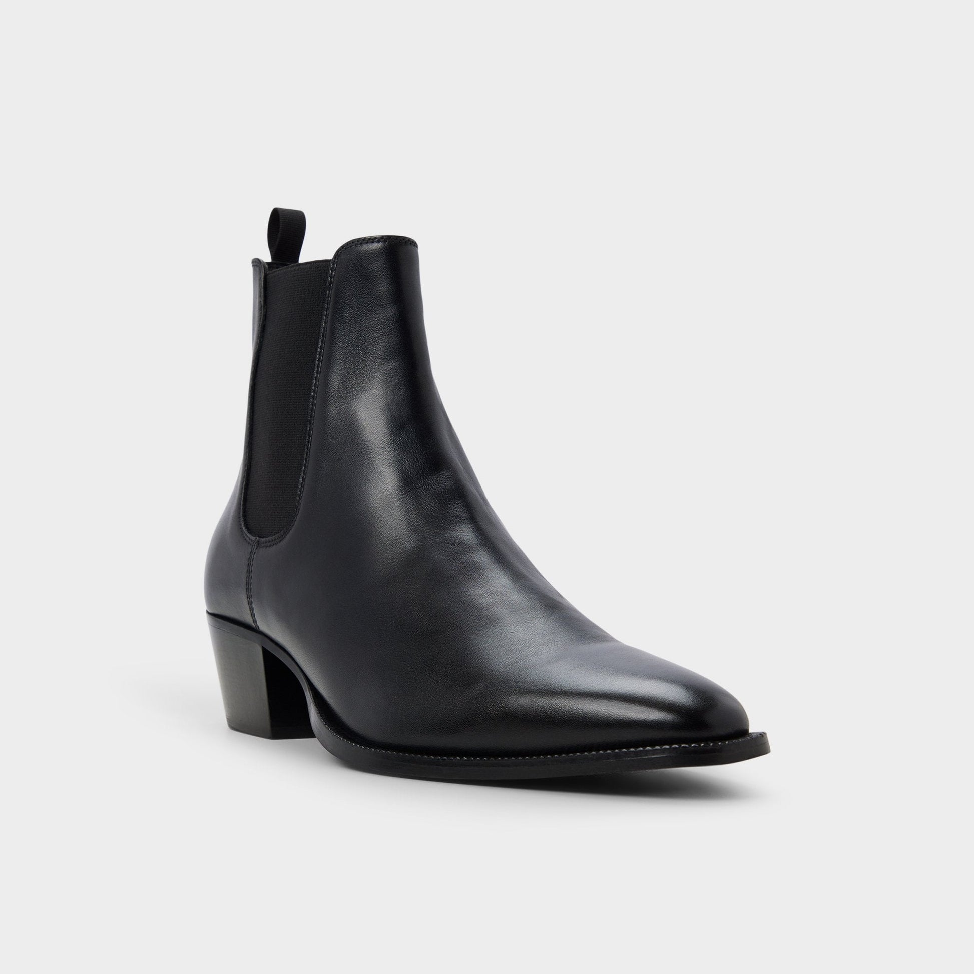 Jako in Black - Chelsea boot, Block heel - Black