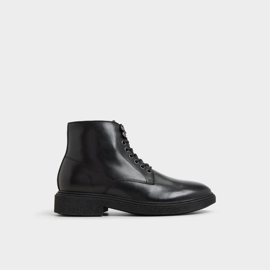 Walton in Black - Lace-up boot - Black