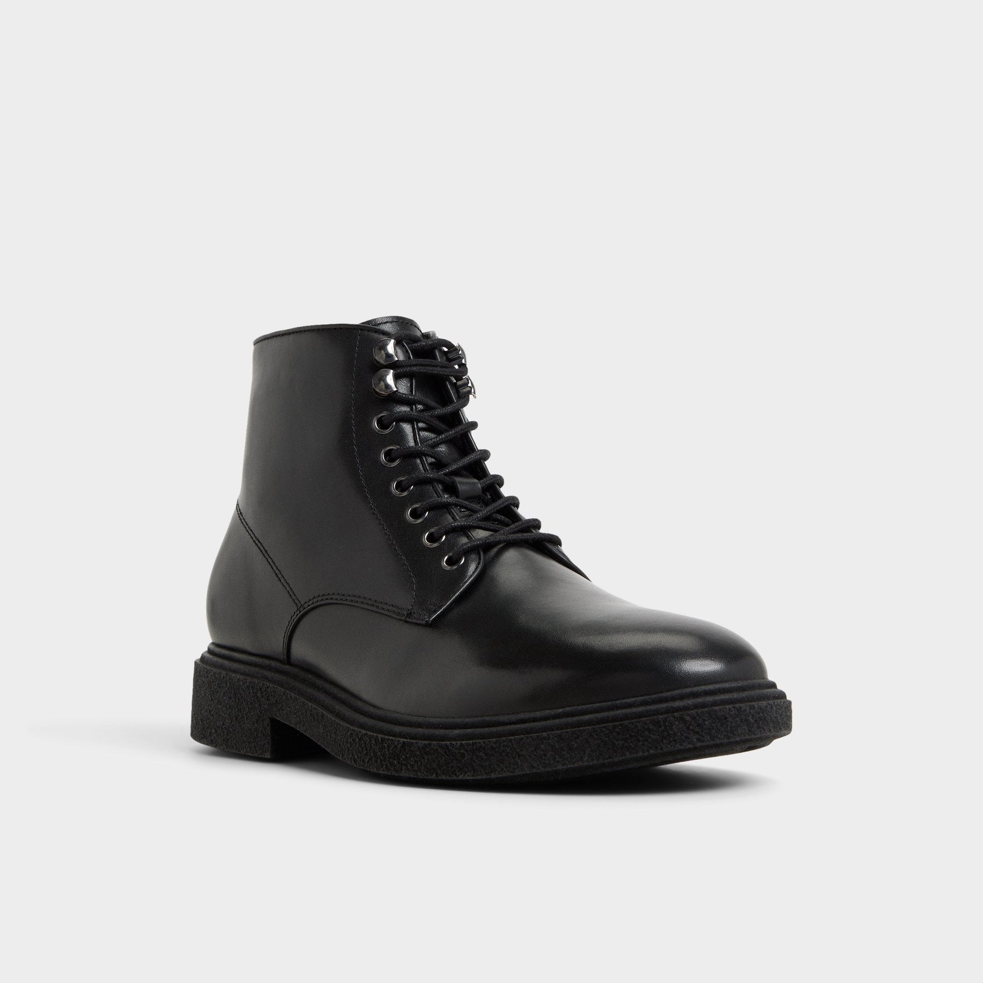 Walton in Black - Lace-up boot - Black