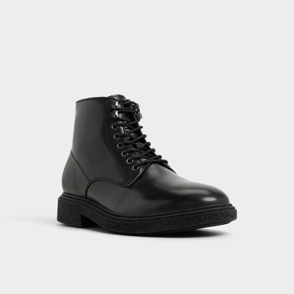 Walton in Black - Lace-up boot - Black
