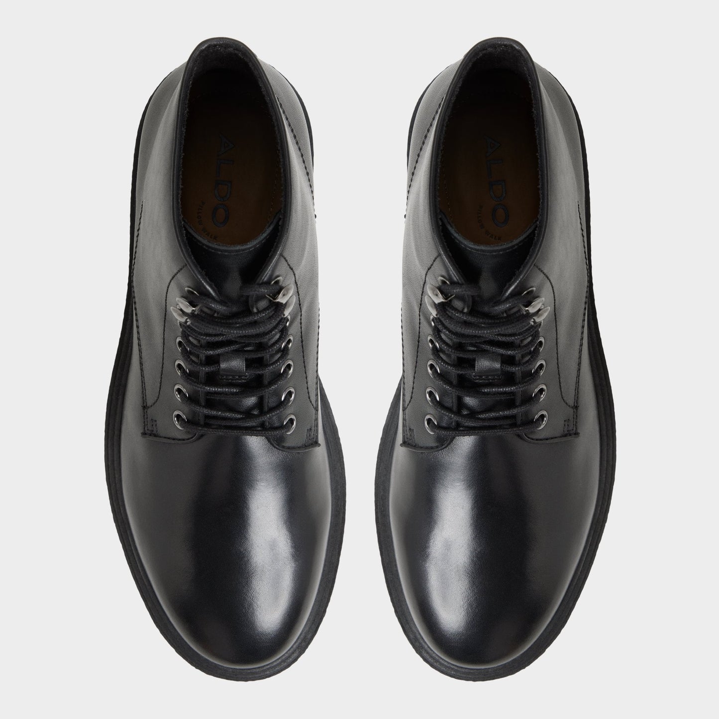 Walton in Black - Lace-up boot - Black