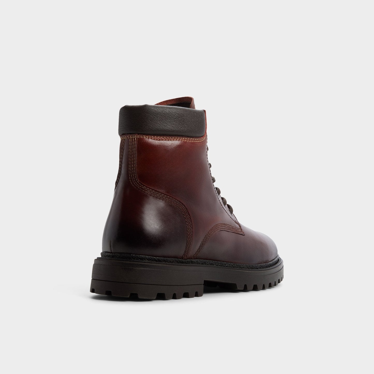Draco in Medium Brown - Combat boot, Lug sole - Medium brown