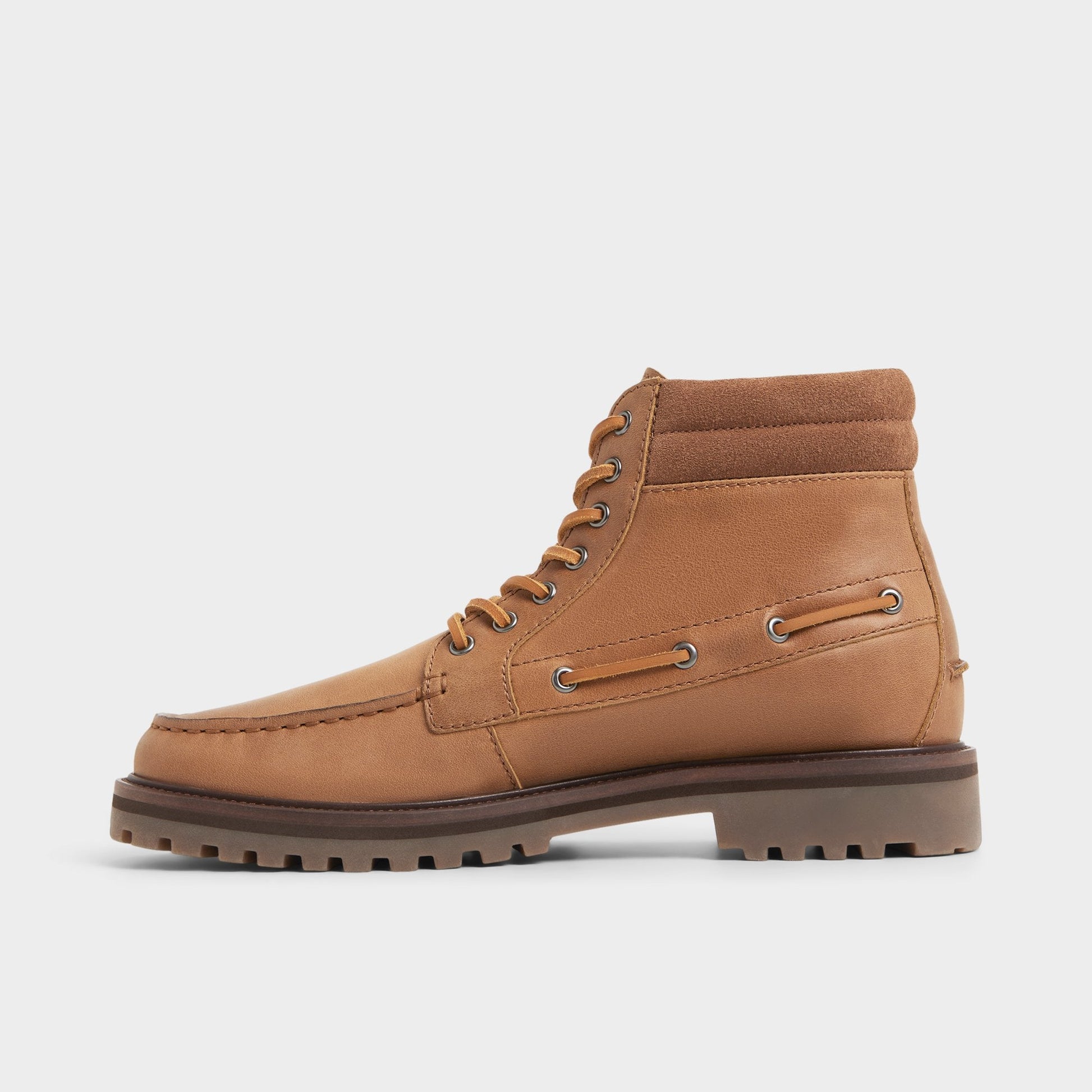 Farrell in Cognac - Combat boot, Lug sole - Cognac