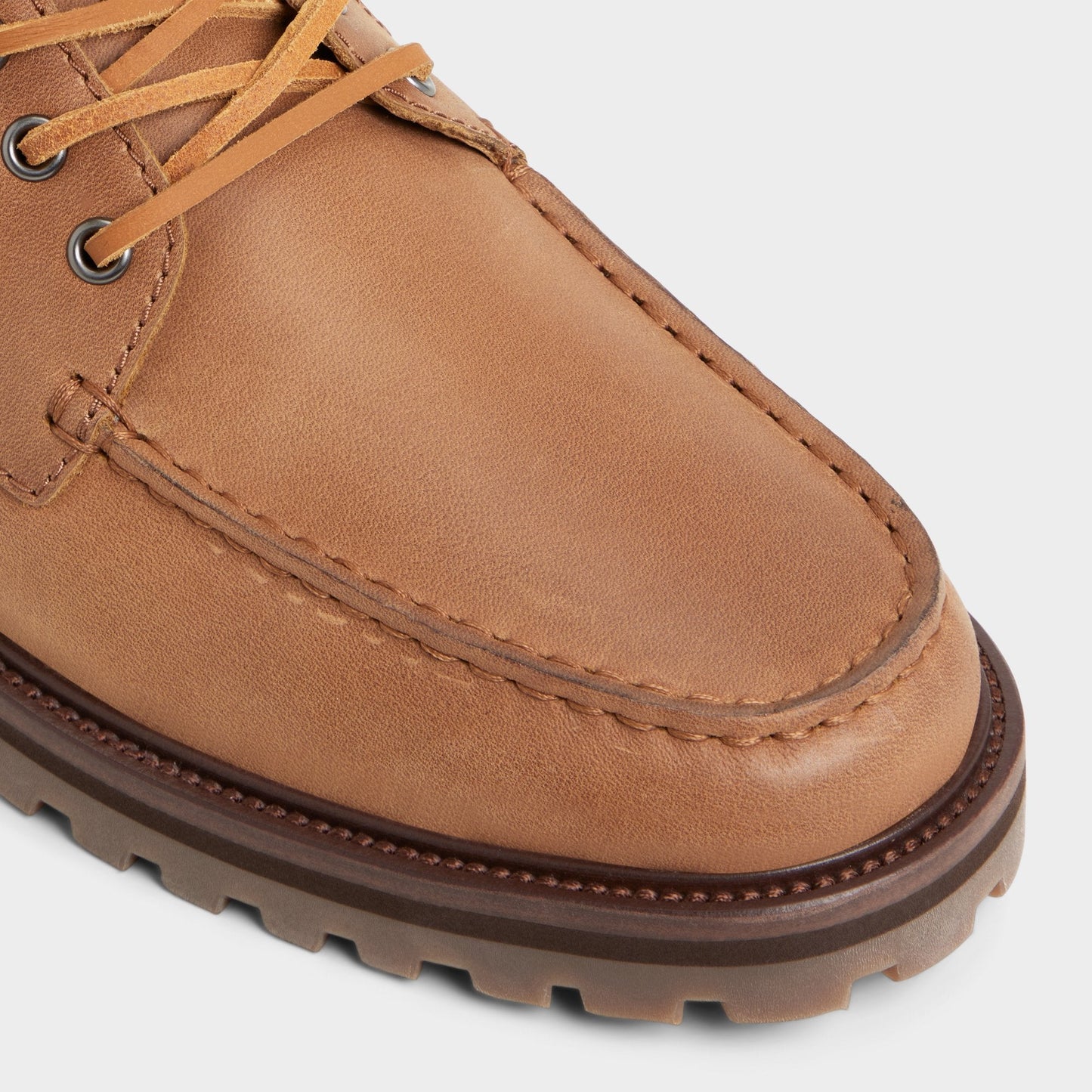Farrell in Cognac - Combat boot, Lug sole - Cognac