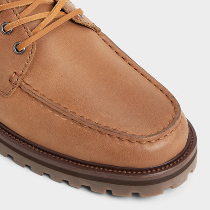 Farrell in Cognac - Combat boot, Lug sole - Cognac