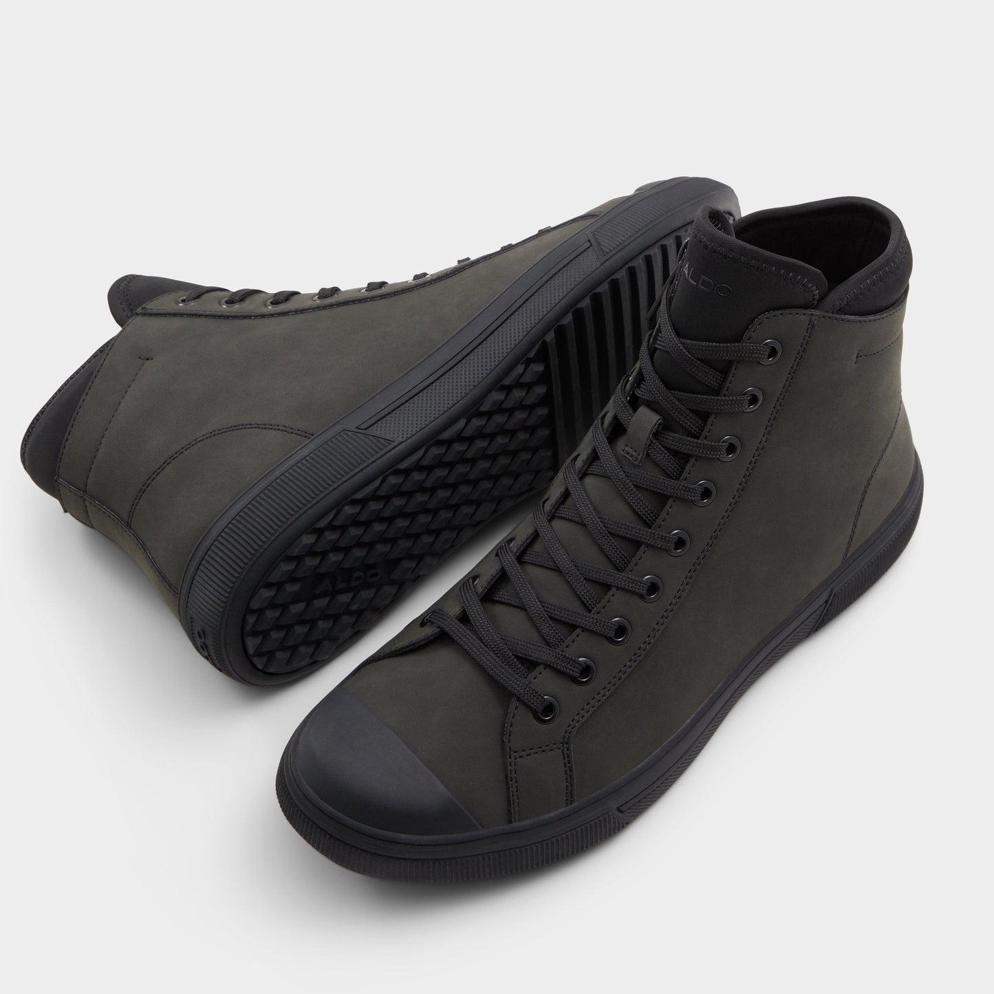 Estanqueiro Black Overflow Men's Lace-up boots - Lace-up boot, Cup sole - Black Overflow