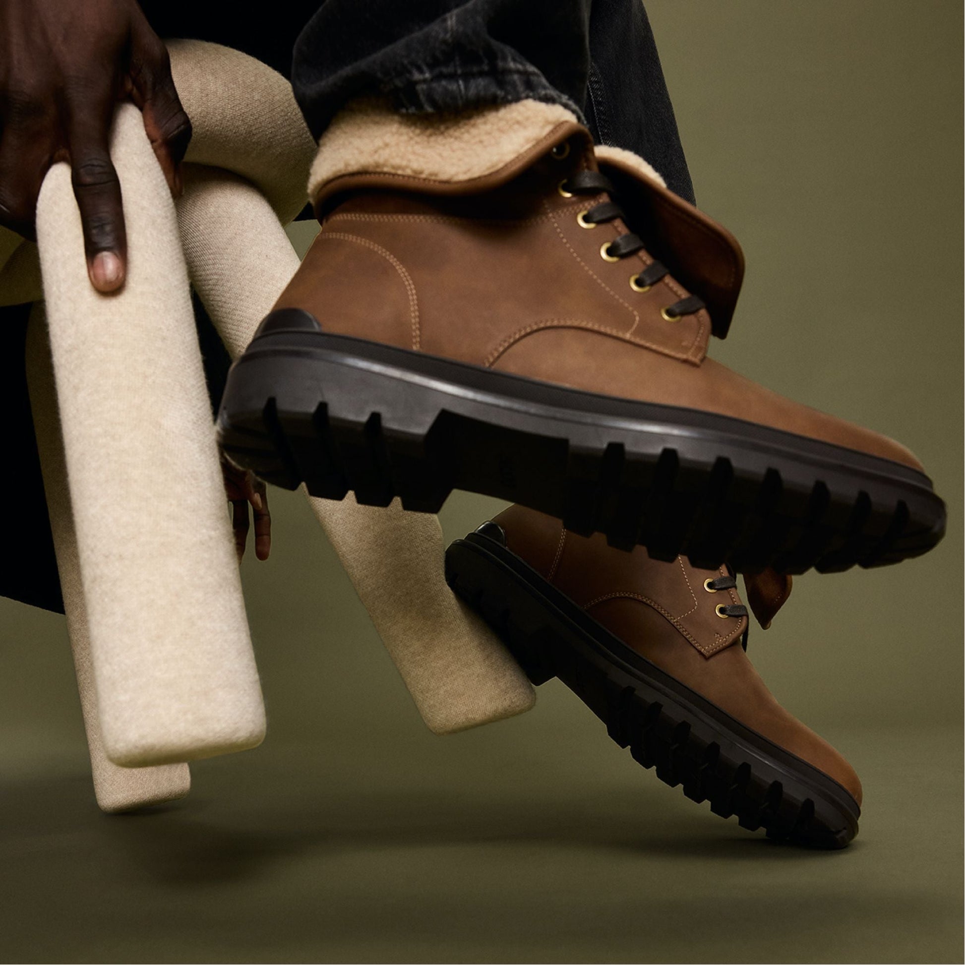 Preliand Medium Brown Men's Lace-up boots - Lace-up boot - Medium Brown